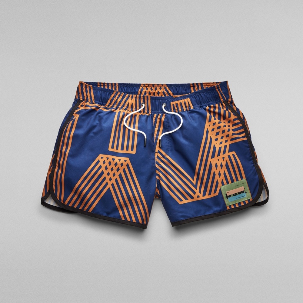 G-Star RAW Men’s Carnic RAW Allover Swim Trunks Large